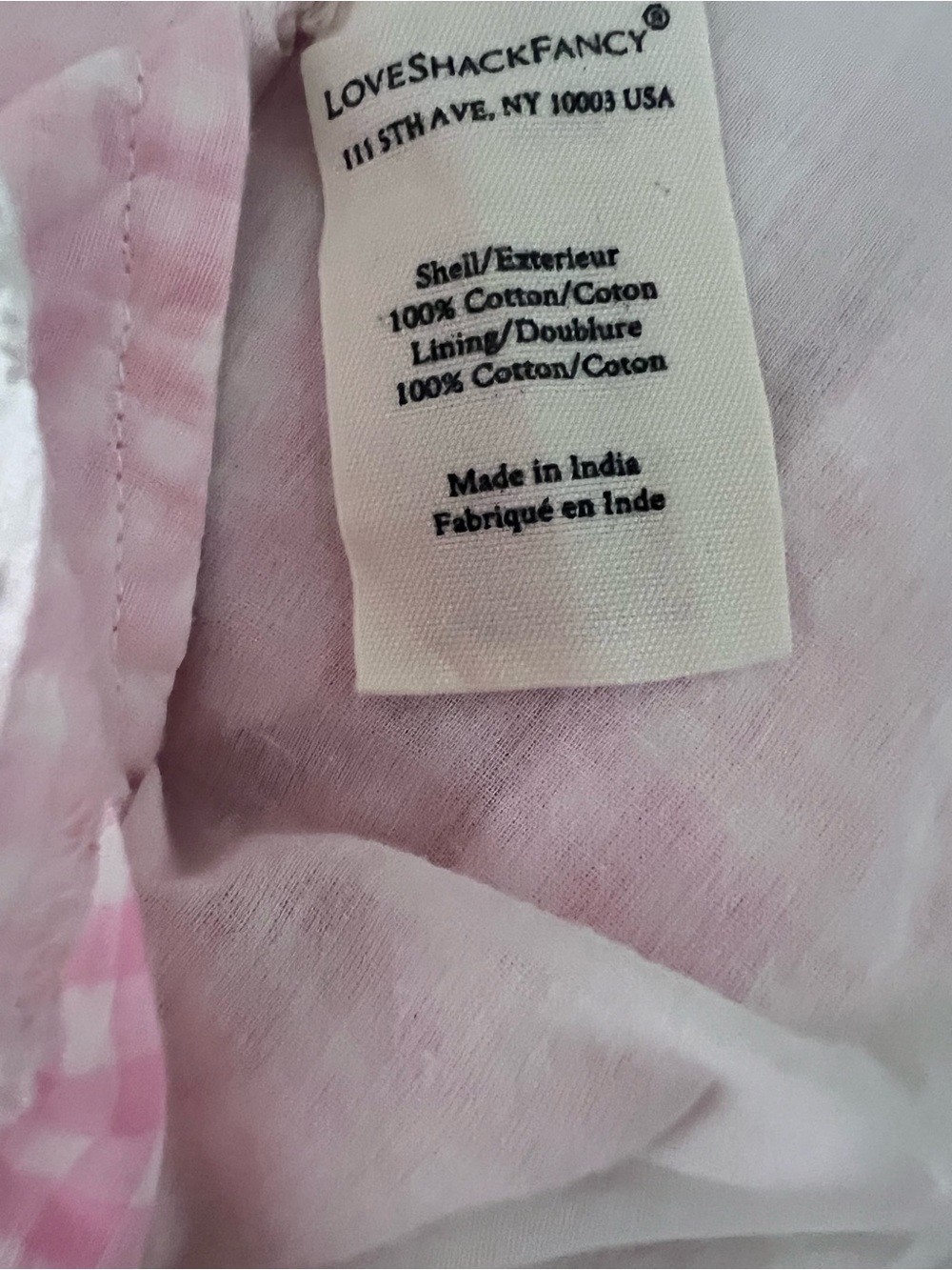 LoveShackFancy Gingham Ceronne Mini Dress in SunKissed Rose - Picture 8 of 14